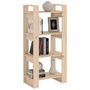 Voir la diapositive 5 : VIDAXL Bibliotheque/Separateur de piece 60x35x125 cm Bois massif