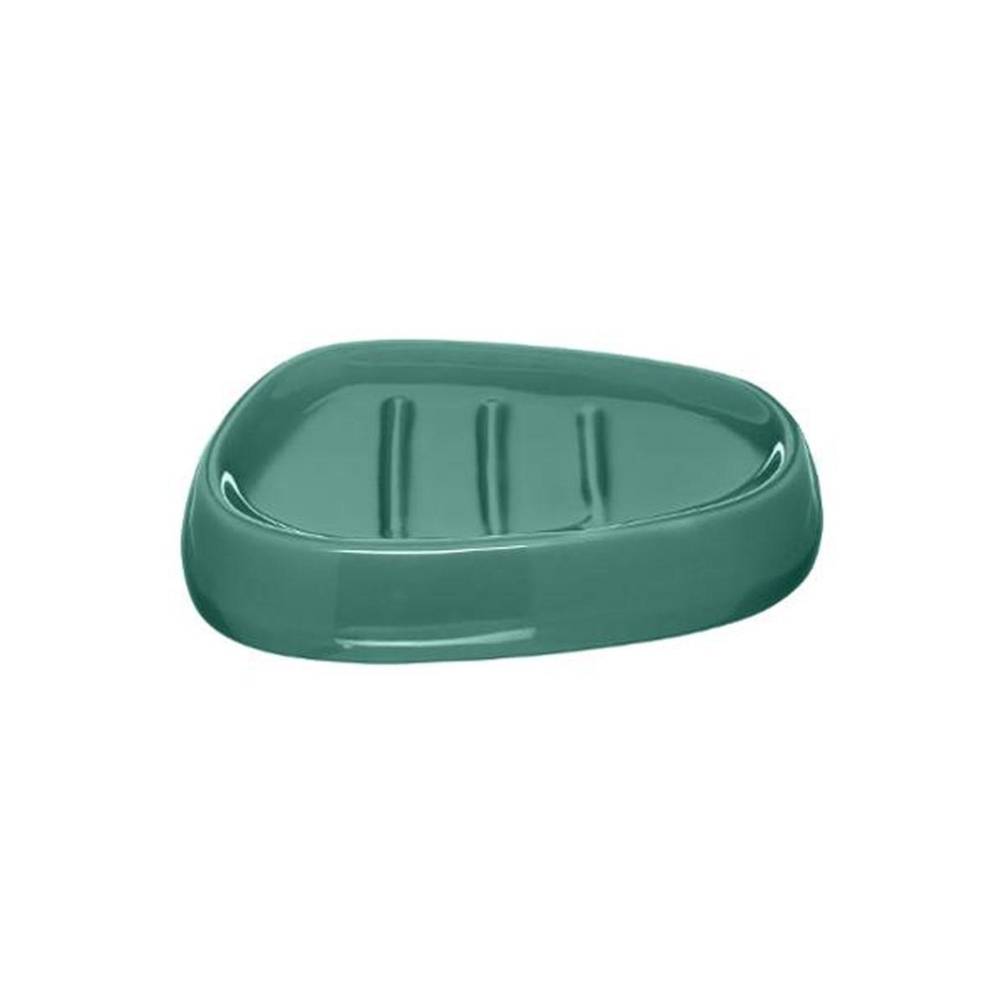 FIVE Porte Savon  Galet  12cm Emeraude