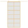Voir la diapositive 3 : VIDAXL Porte coulissante dore 102,5x205 cm verre ESG depoli aluminium