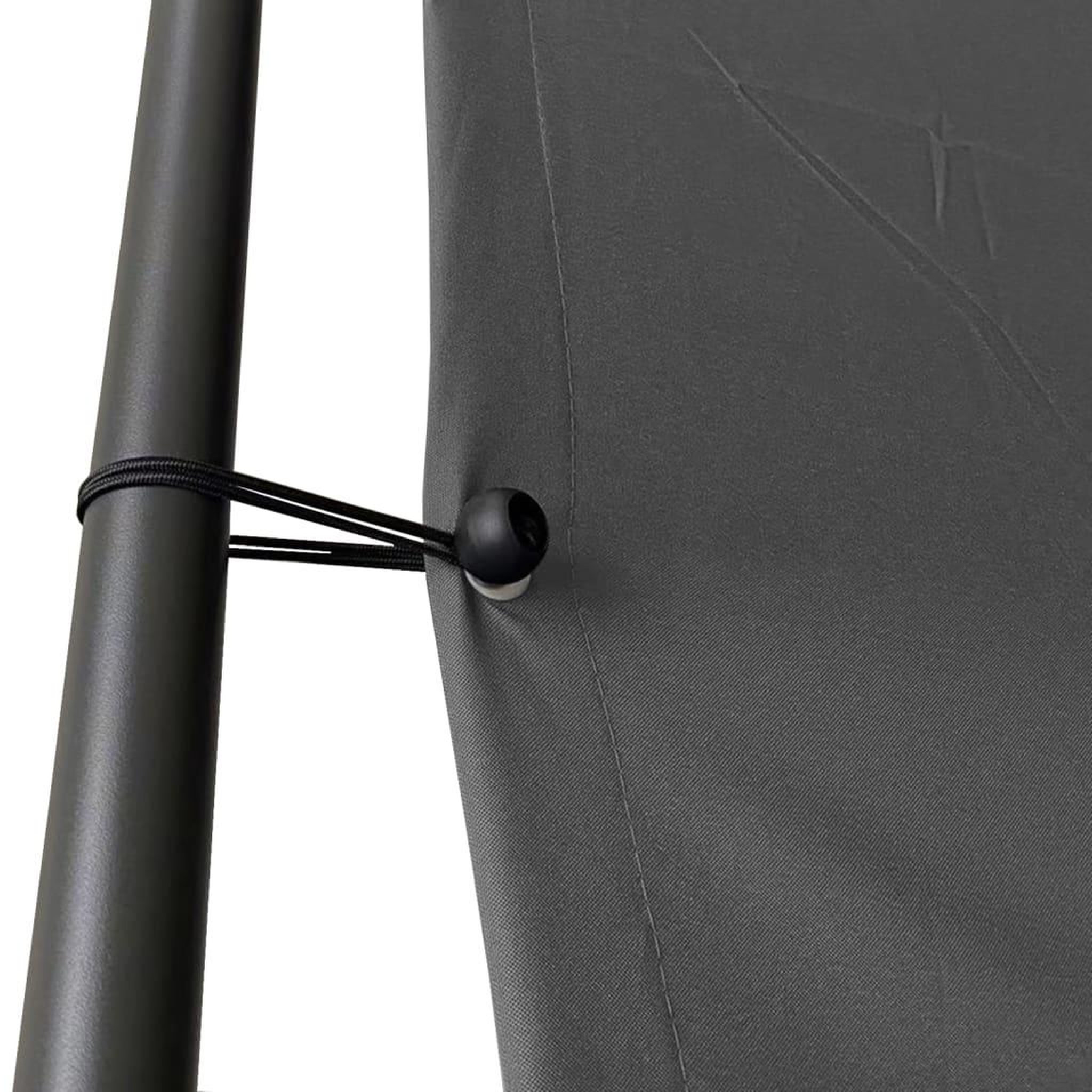 Voir la diapositive 5 : VIDAXL Belvedere anthracite 3x3 m 180 g/m^2 tissu et acier