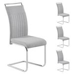 IDIMEX Lot de 4 chaises ERICA, en tissu