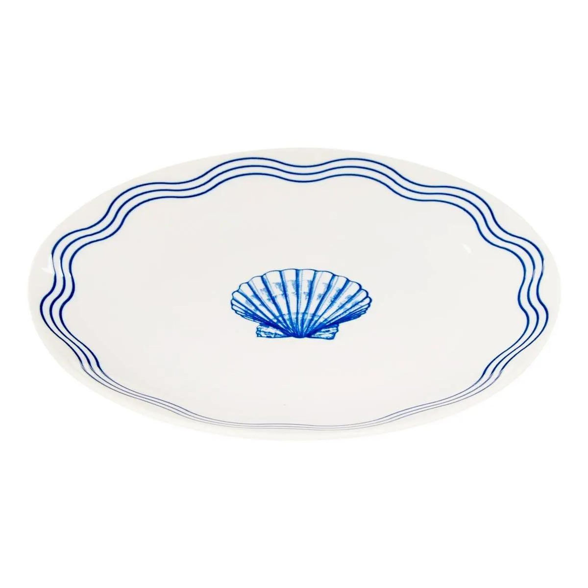 SECRET DE GOURMET Lot de 6 Assiettes à Dessert  Océania  19cm Bleu