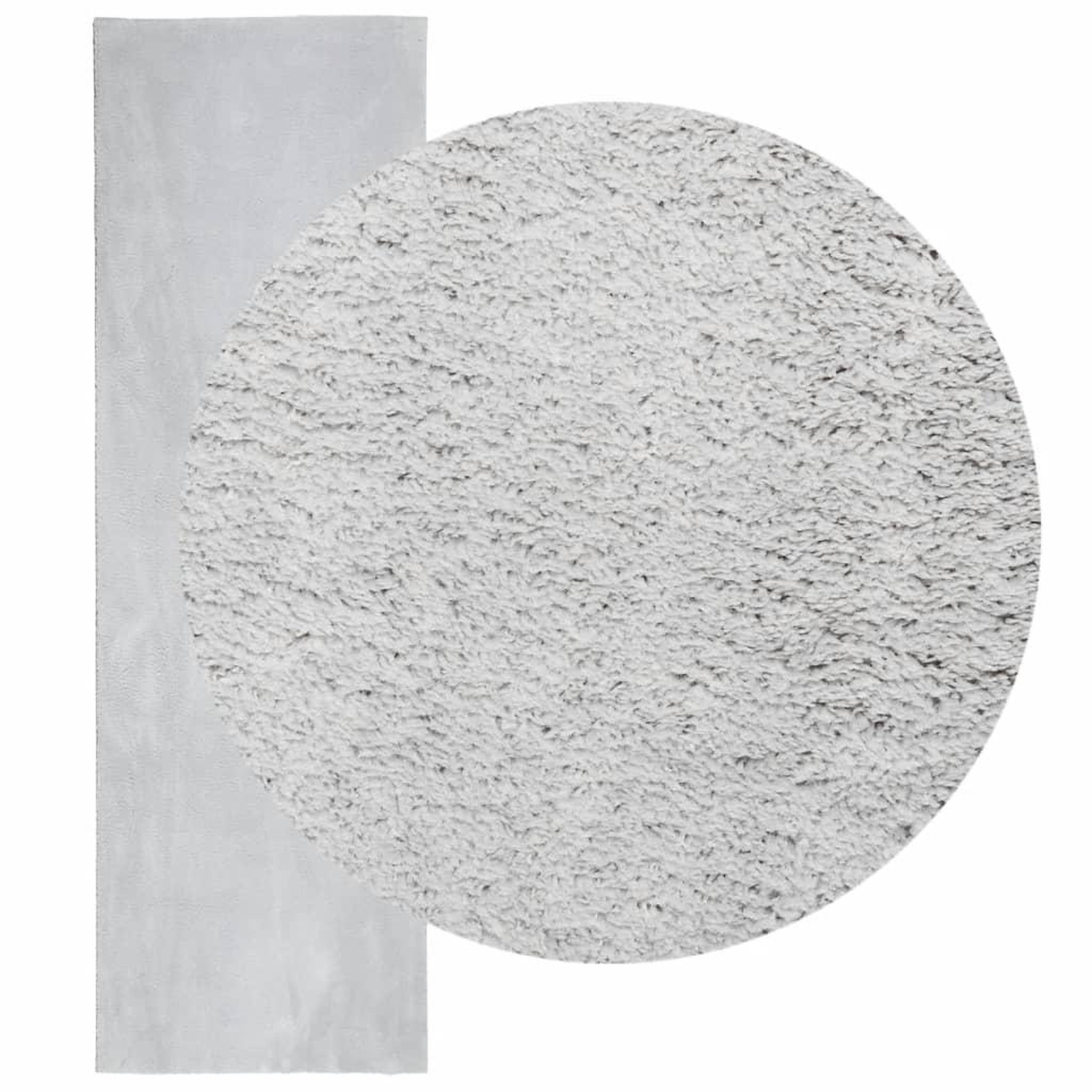 Voir la diapositive 3 : VIDAXL Tapis HUARTE a poils courts doux et lavable gris 80x250 cm
