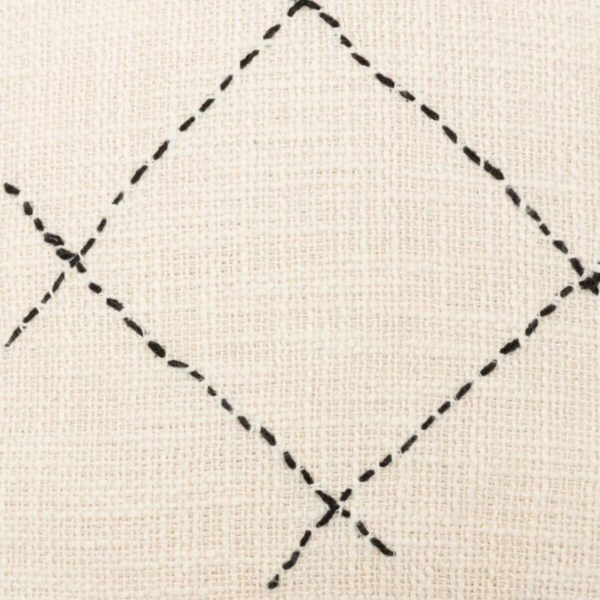 ATMOSPHERA Housse de Coussin  Stitch  40x40cm Beige
