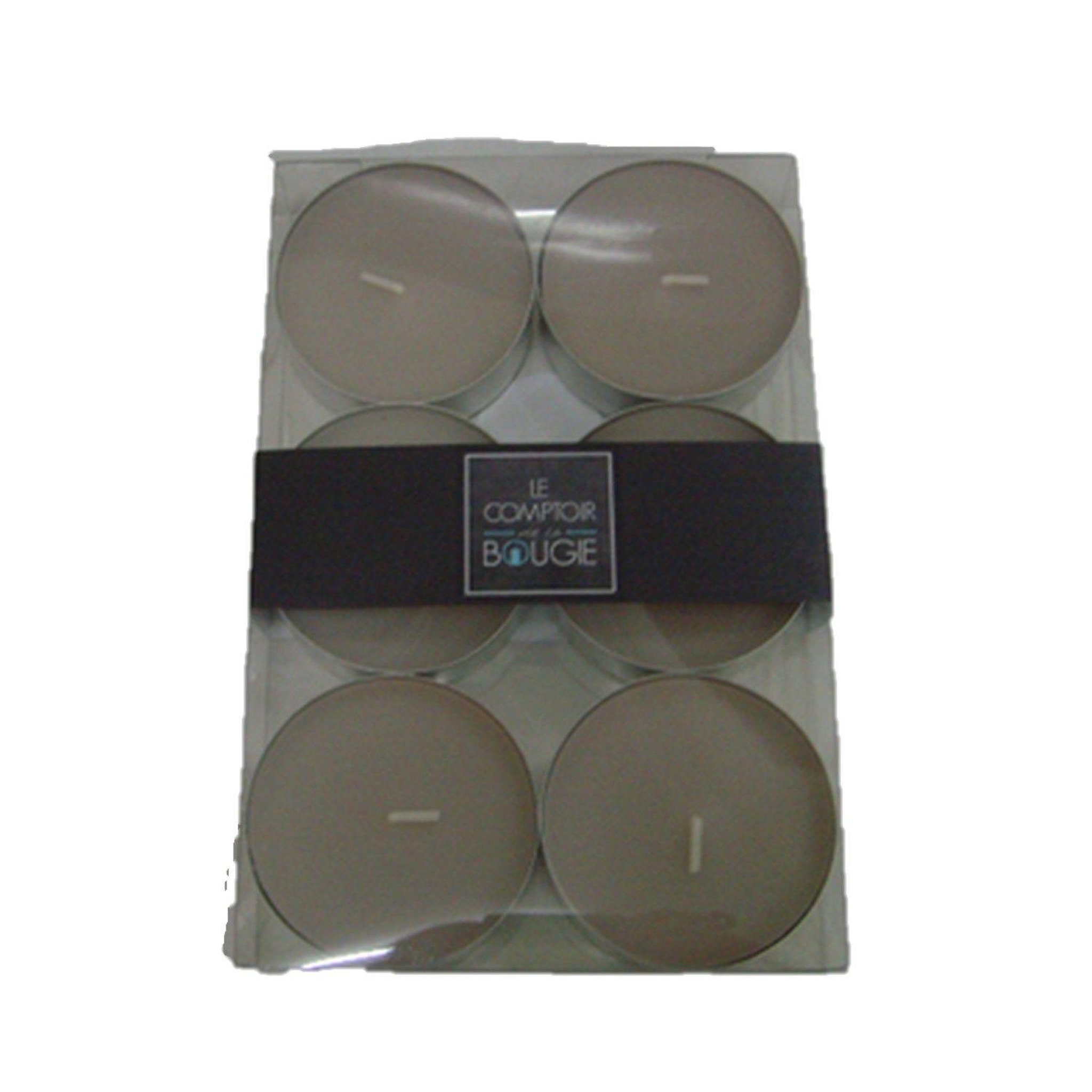 Comptoir des bougies Lot de 6 bougies colorées - Diam. 5,9 cm