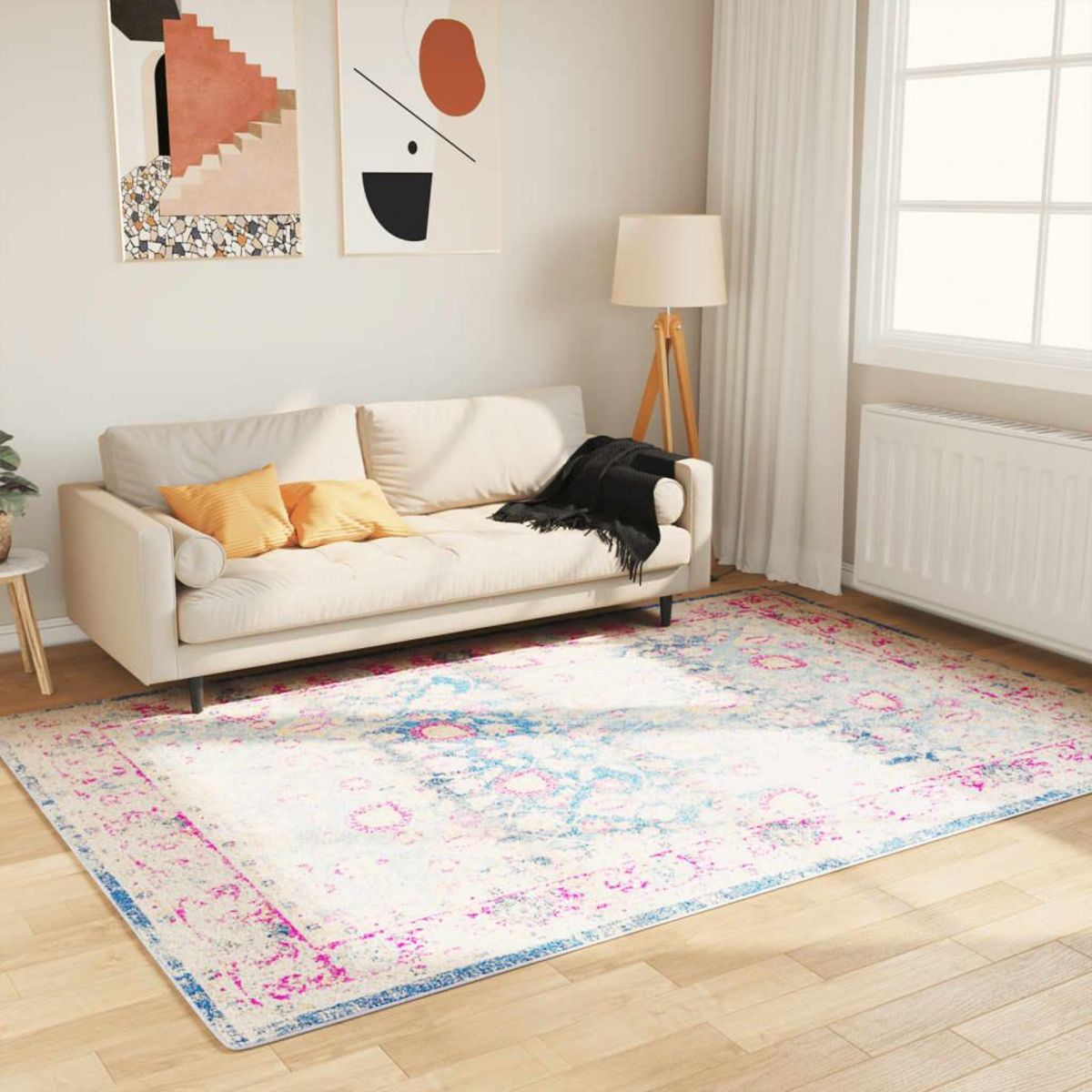 VIDAXL Tapis lavable multicolore 160x230 cm antiderapant