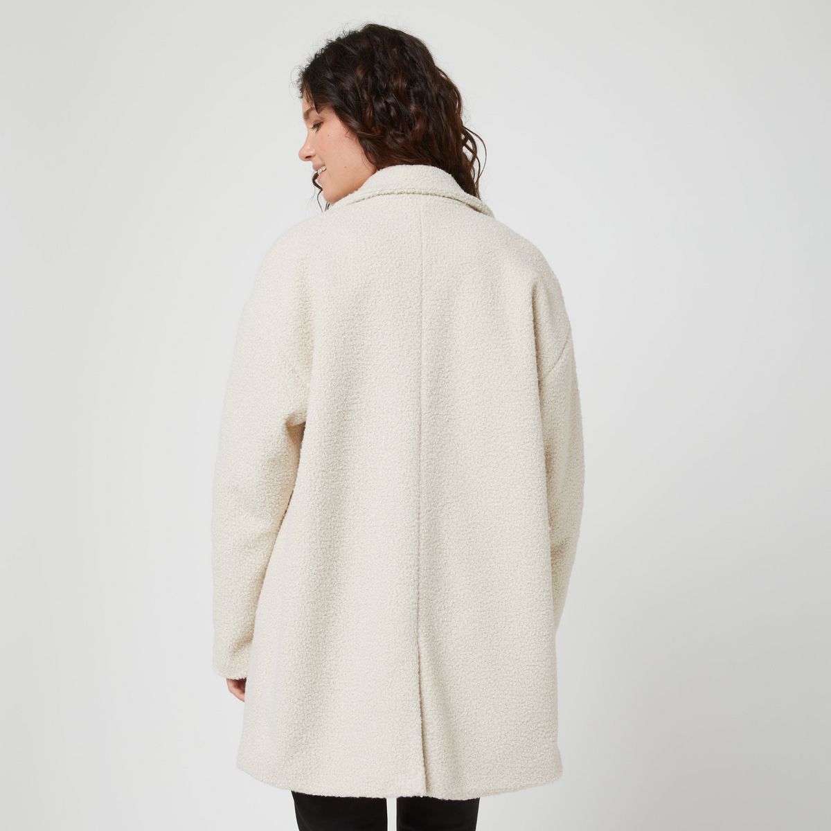 INEXTENSO Manteau écru femme