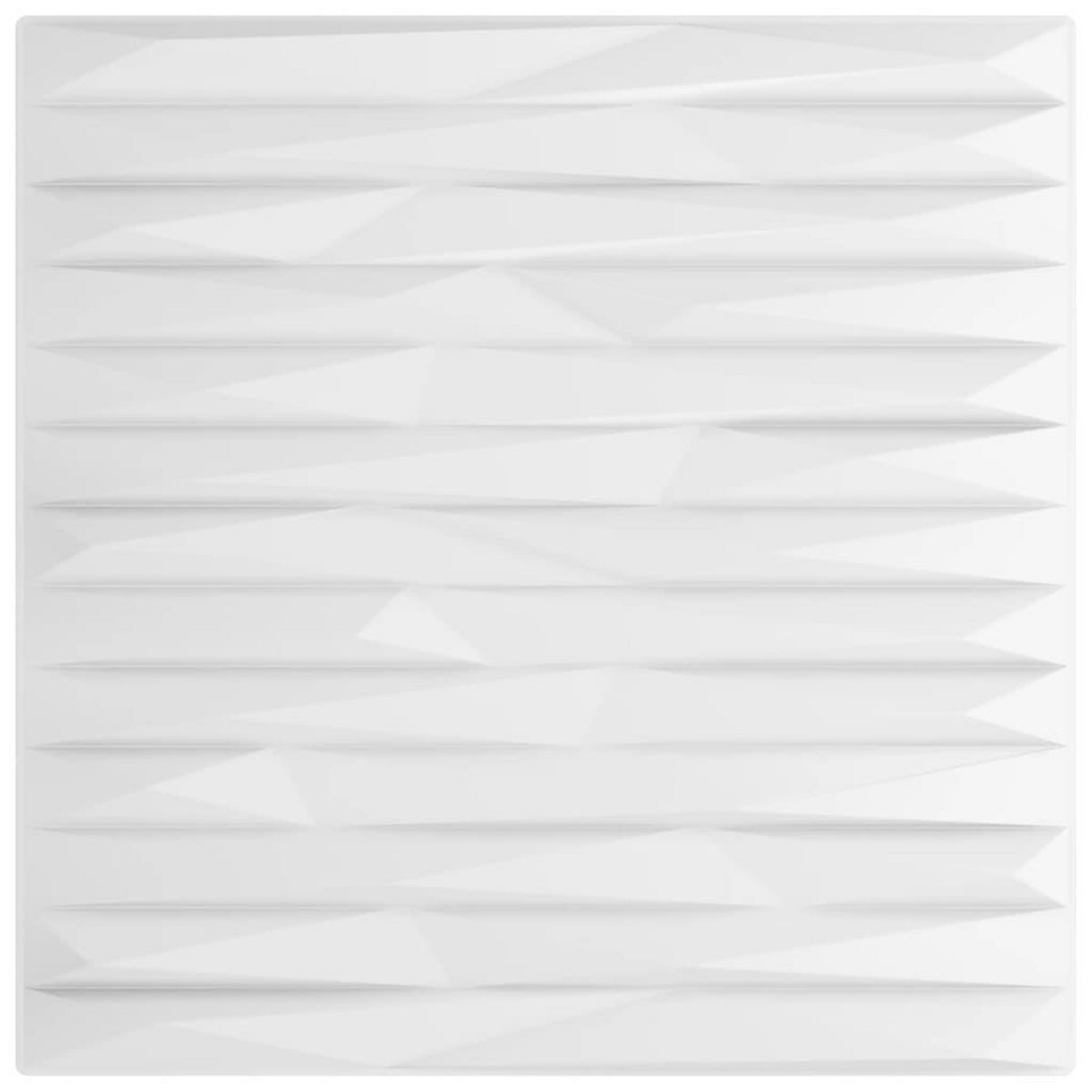 VIDAXL Panneaux muraux 48 pcs blanc 50x50 cm XPS 12 m^2 pierre