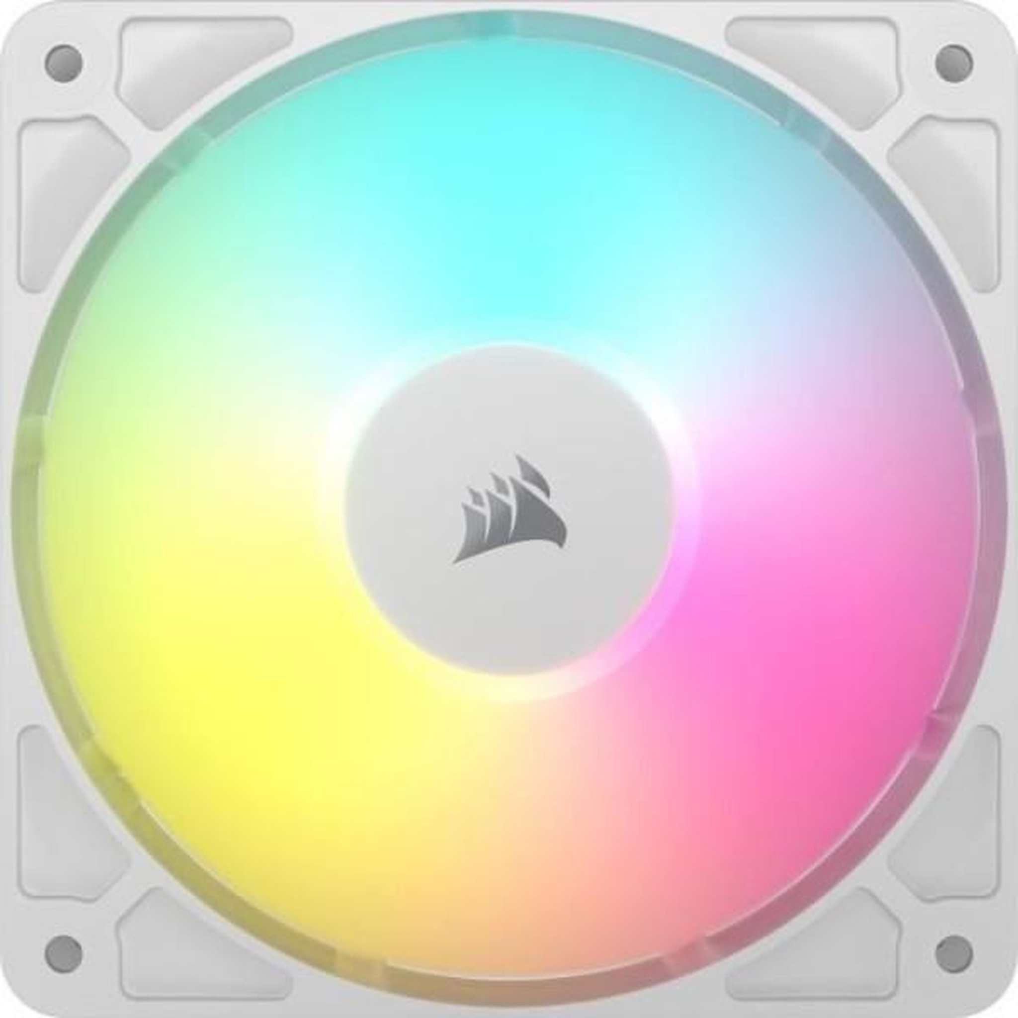 Voir la diapositive 3 : Corsair Pack de 3 ventilateurs PWM 120mm - CORSAIR - RS120 - Blanc