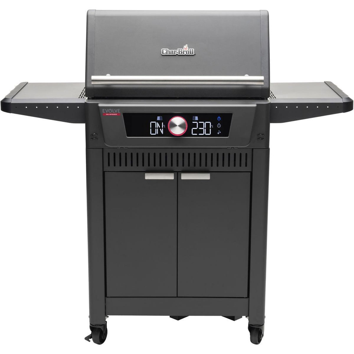 CHAR BROIL Barbecue gaz Evolve, sur chariot, 2 brûleurs, thermostat digital, surface de cuisson 63 x 43 cm