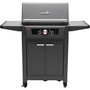 Voir la diapositive 2 : CHAR BROIL Barbecue gaz Evolve, sur chariot, 2 brûleurs, thermostat digital, surface de cuisson 63 x 43 cm