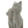 Voir la diapositive 3 : Paris Prix Statuette Déco Couple de Chat  Sparky  21cm Argent