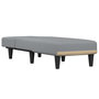 Voir la diapositive 3 : VIDAXL Chaise longue gris clair tissu