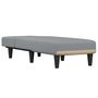 Voir la diapositive 3 : VIDAXL Chaise longue gris clair tissu