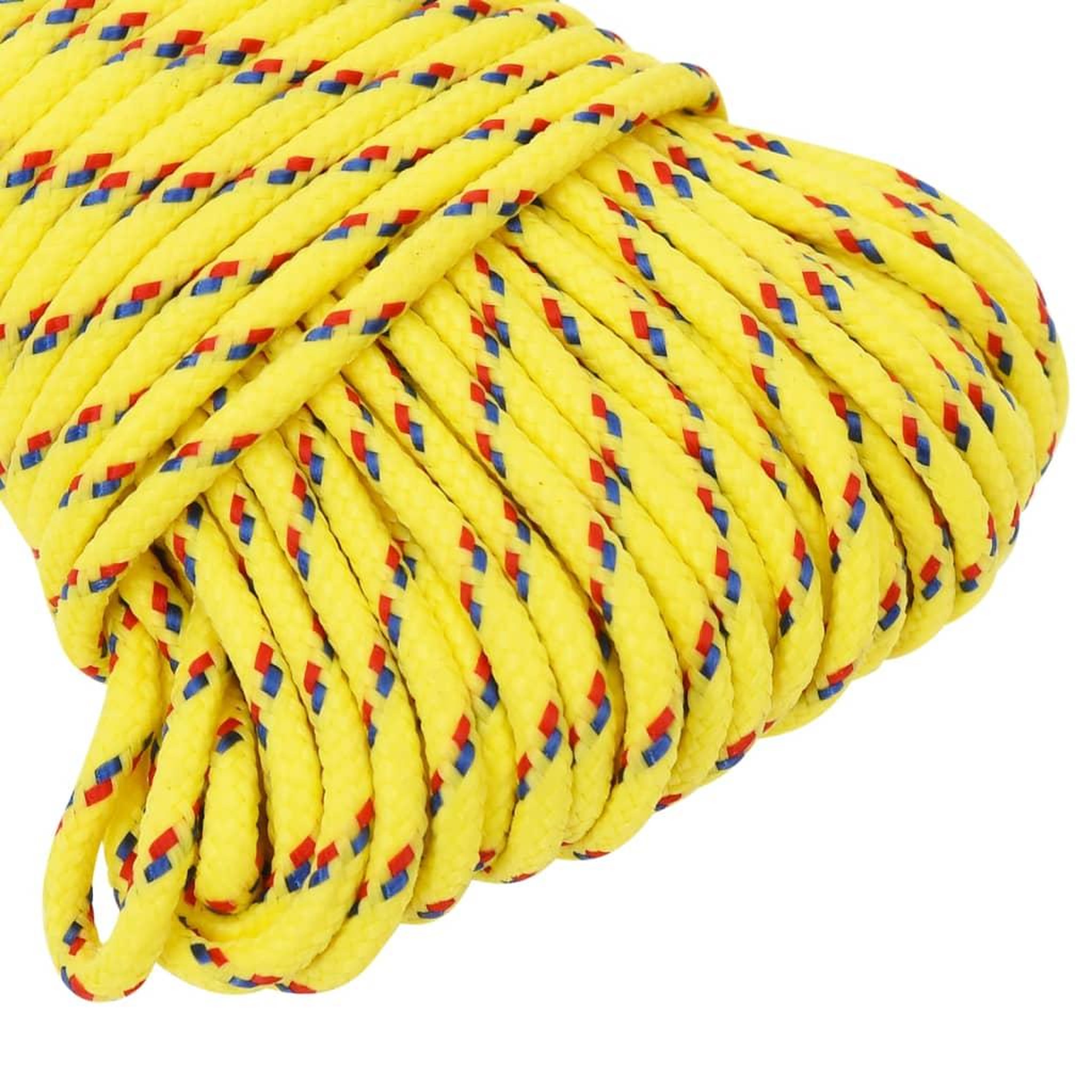 Voir la diapositive 4 : VIDAXL Corde de bateau Jaune 3 mm 250 m Polypropylene