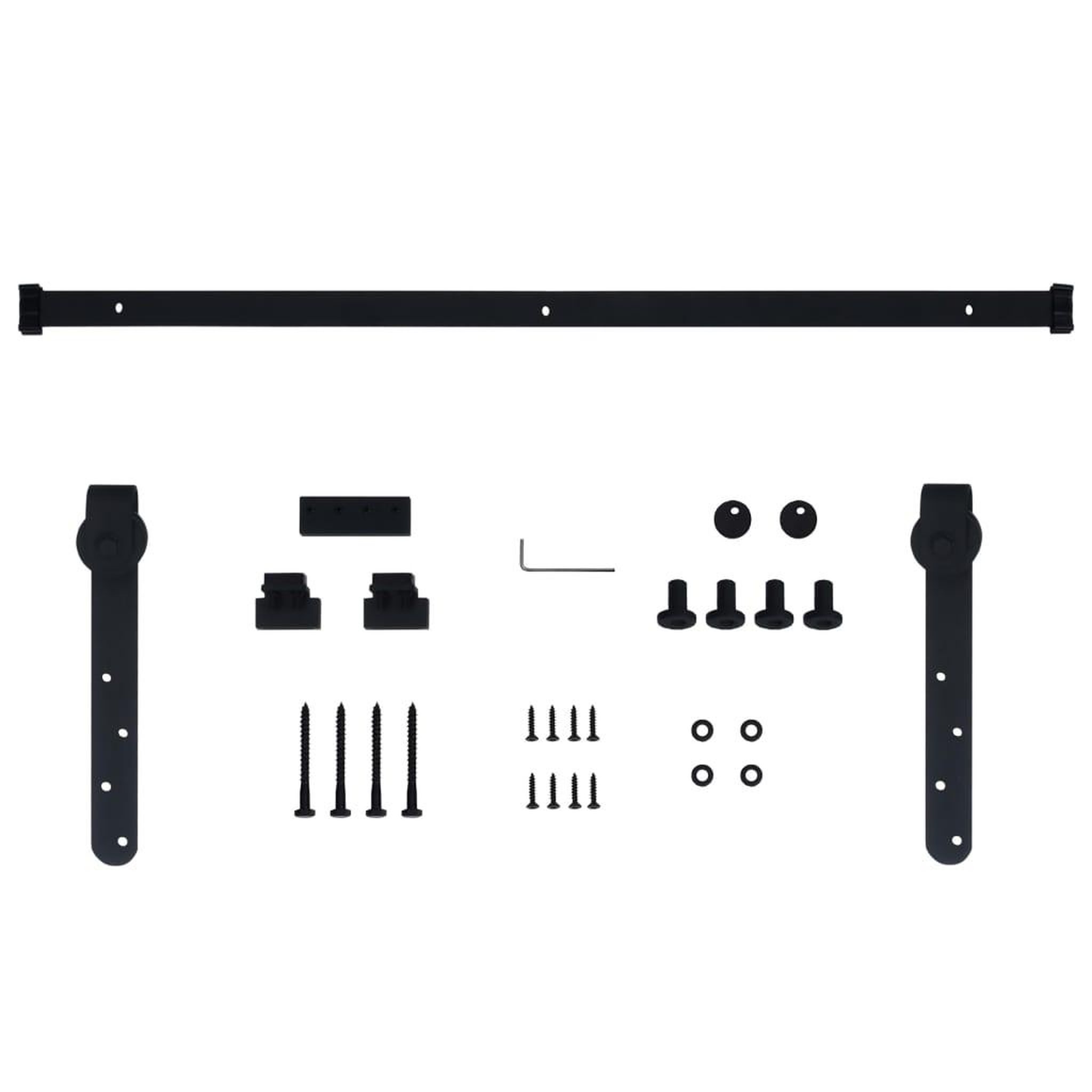 Voir la diapositive 5 : VIDAXL Kit mini de porte d'armoire coulissante Acier au carbone 152 cm