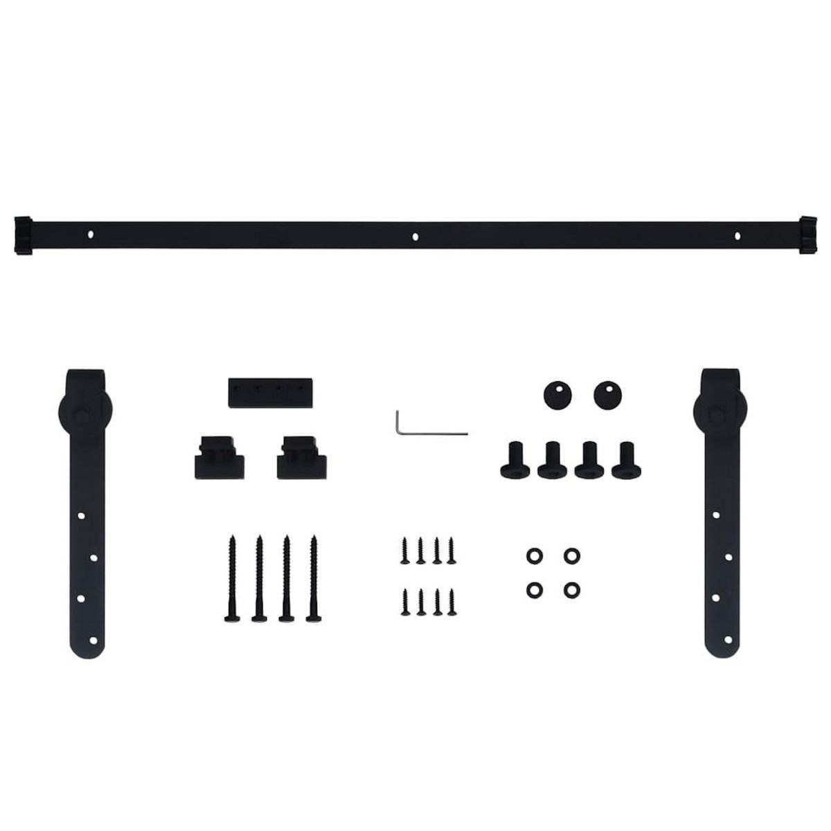 VIDAXL Kit mini de porte d'armoire coulissante Acier au carbone 152 cm