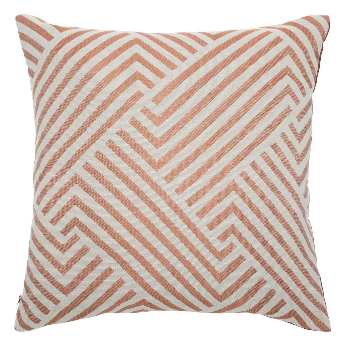 ATMOSPHERA Coussin Déco  Jacquard  40x40cm Terracotta