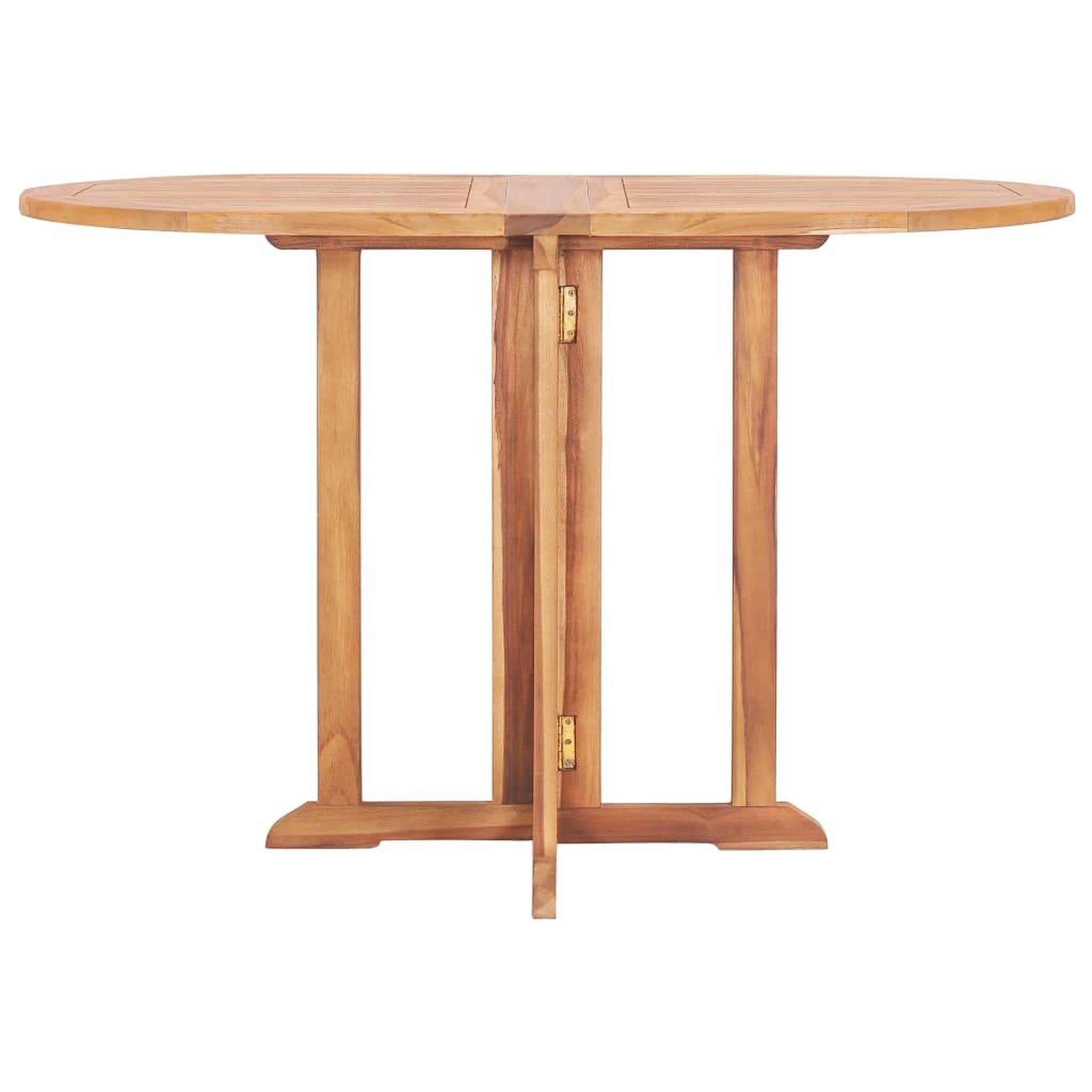 Voir la diapositive 3 : VIDAXL Ensemble a manger d'exterieur pliable 5 pcs bois solide de teck