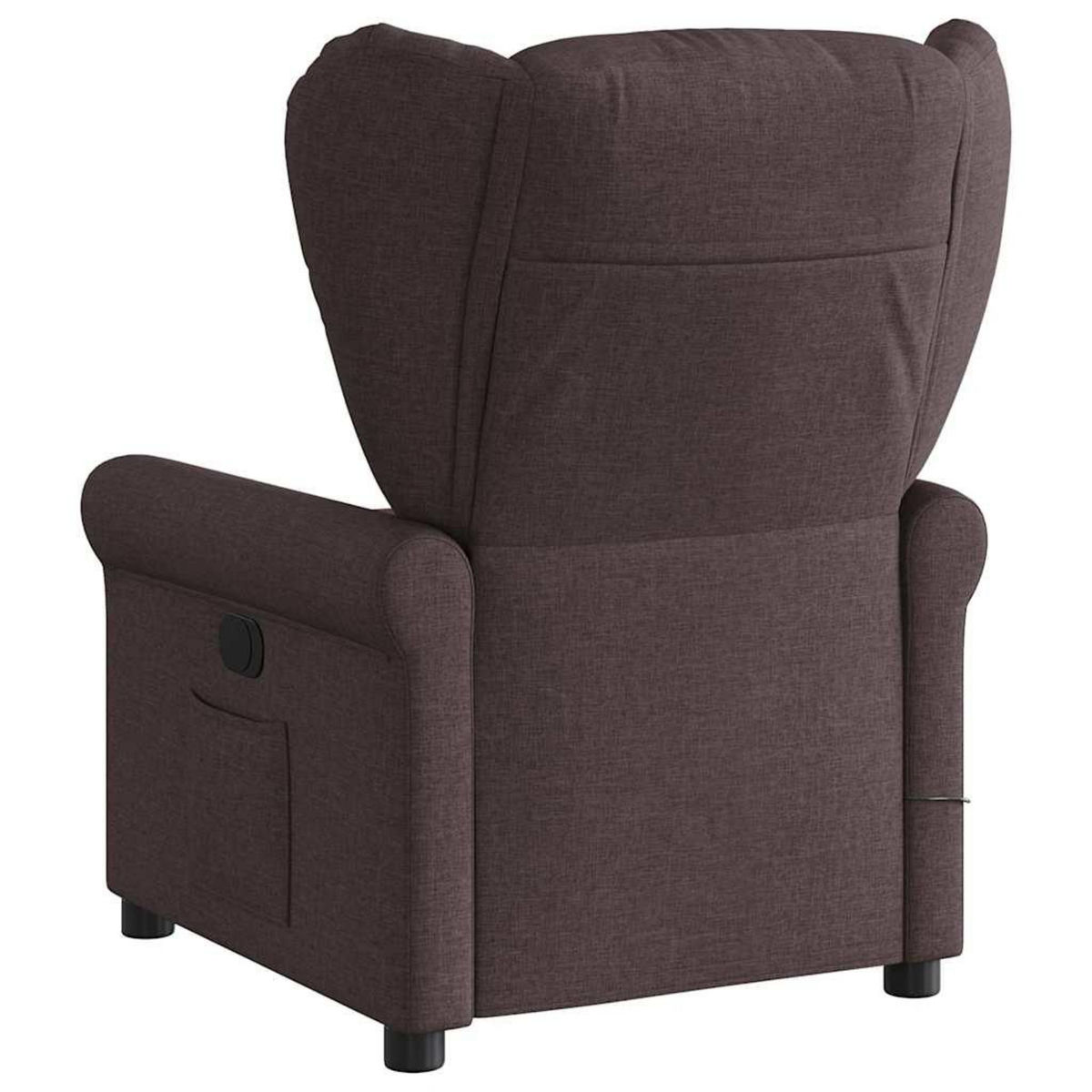 VIDAXL Fauteuil de massage inclinable Marron fonce Tissu
