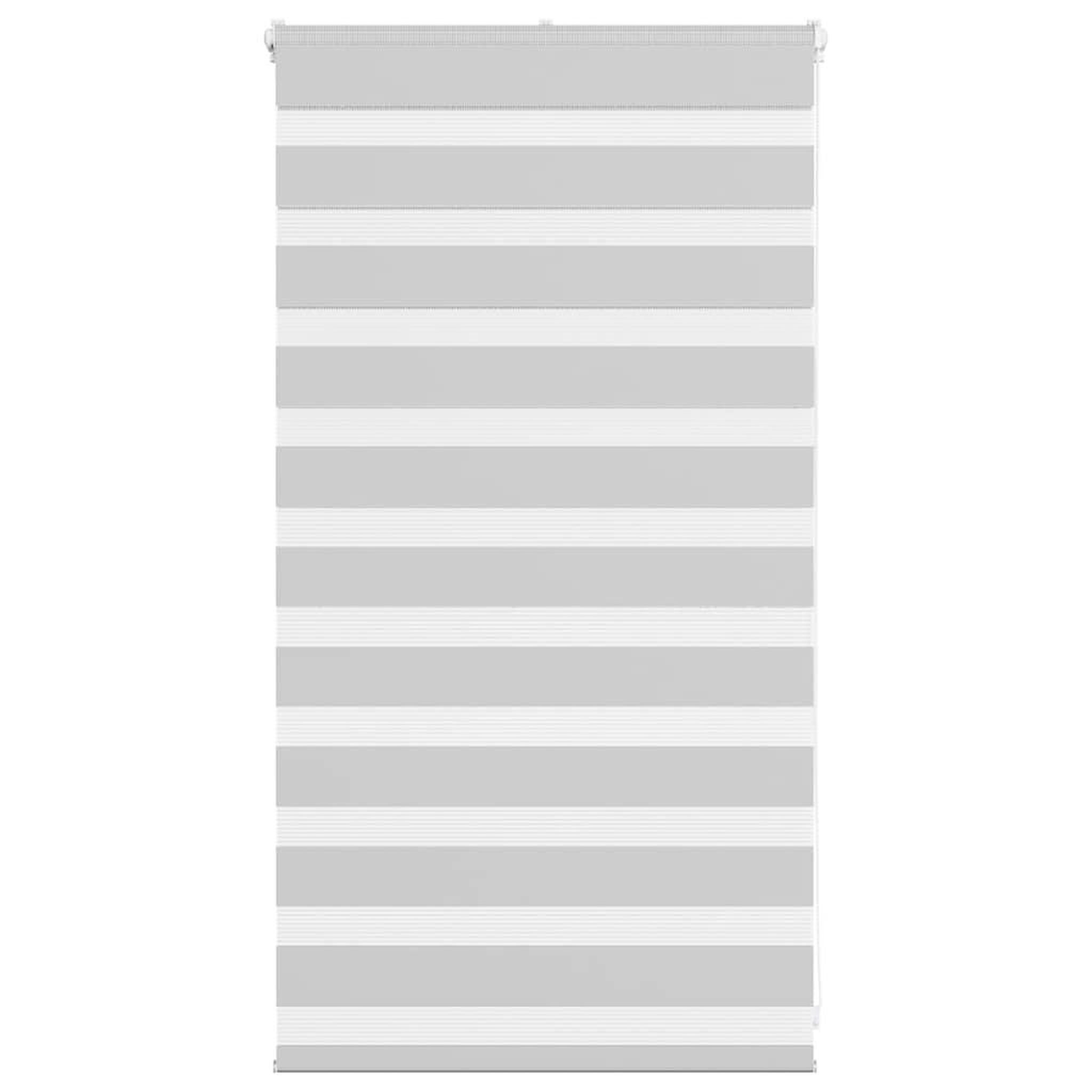 VIDAXL Store zebre gris clair largeur du tissu 85,9 cm polyester