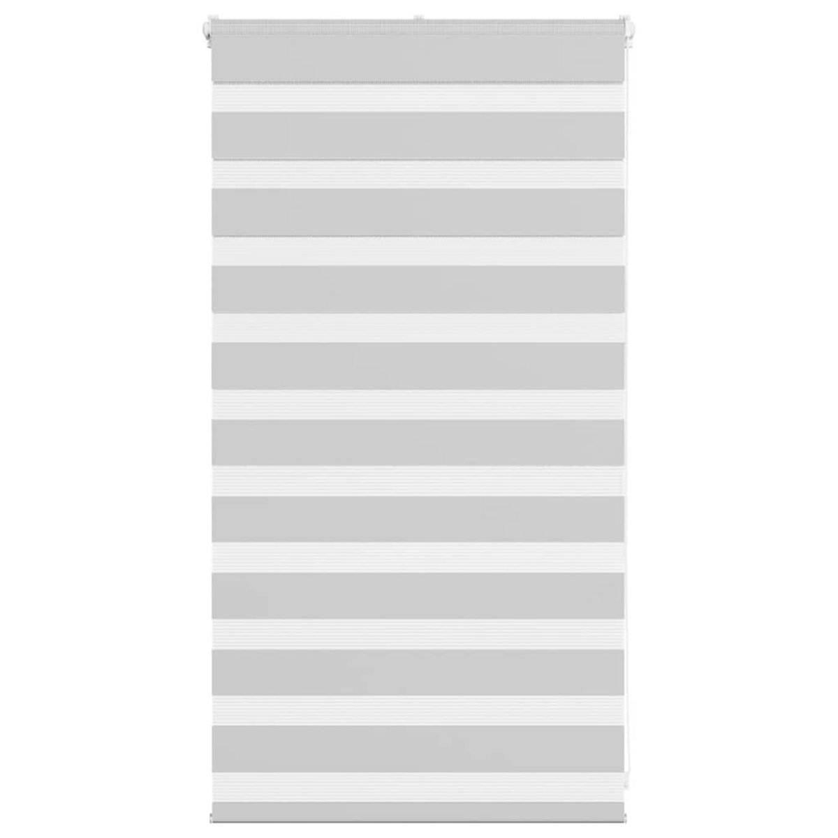 VIDAXL Store zebre gris clair largeur du tissu 85,9 cm polyester