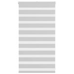 VIDAXL Store zebre gris clair largeur du tissu 85,9 cm polyester