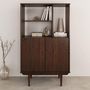 Voir la diapositive 2 : IDIMEX Buffet haut SIMONA H 133 cm en bois massif