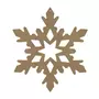  Flocon de neige en bois MDF à décorer - 23 x 23 cm