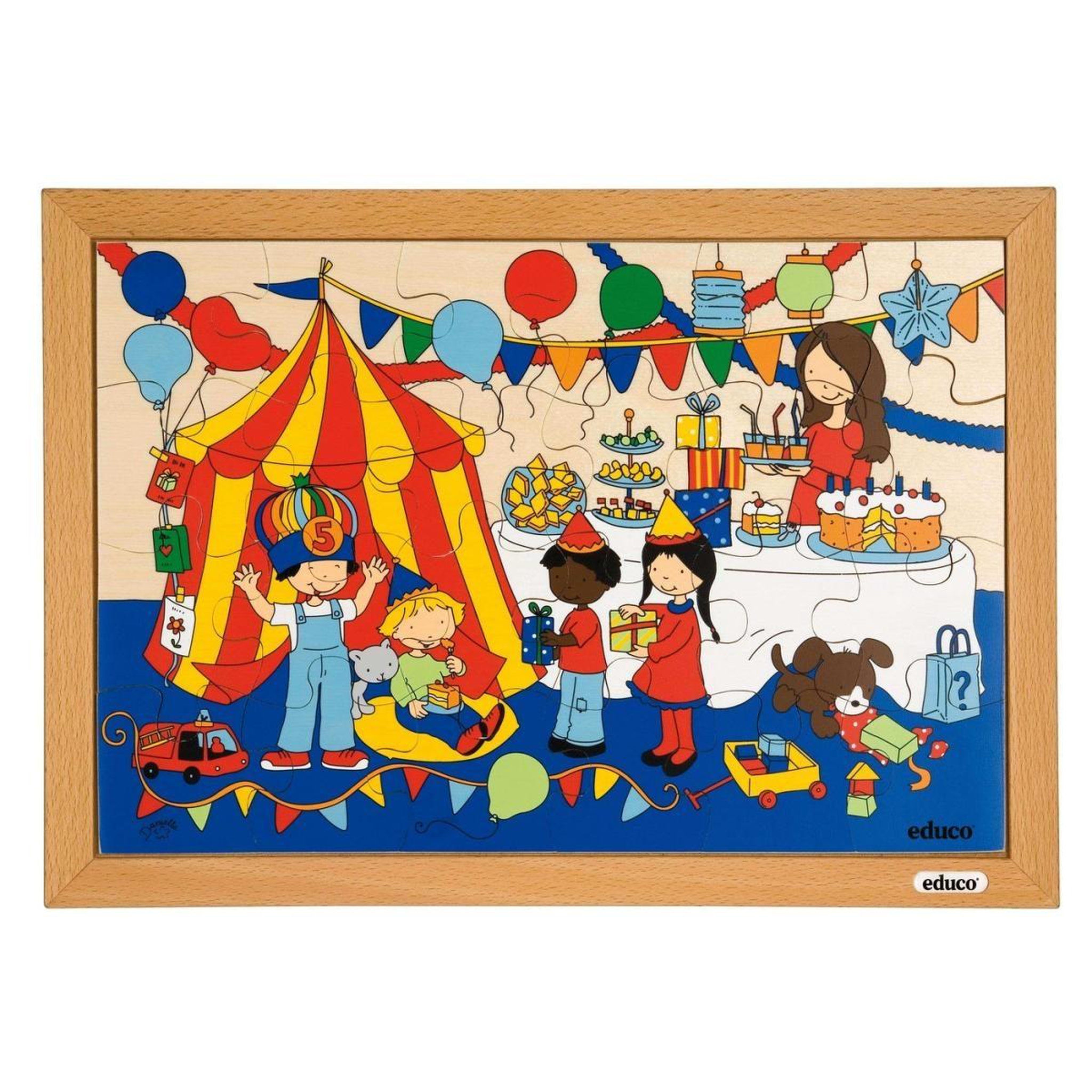 EDUCO Enfants - fête — 24 pièces de puzzle