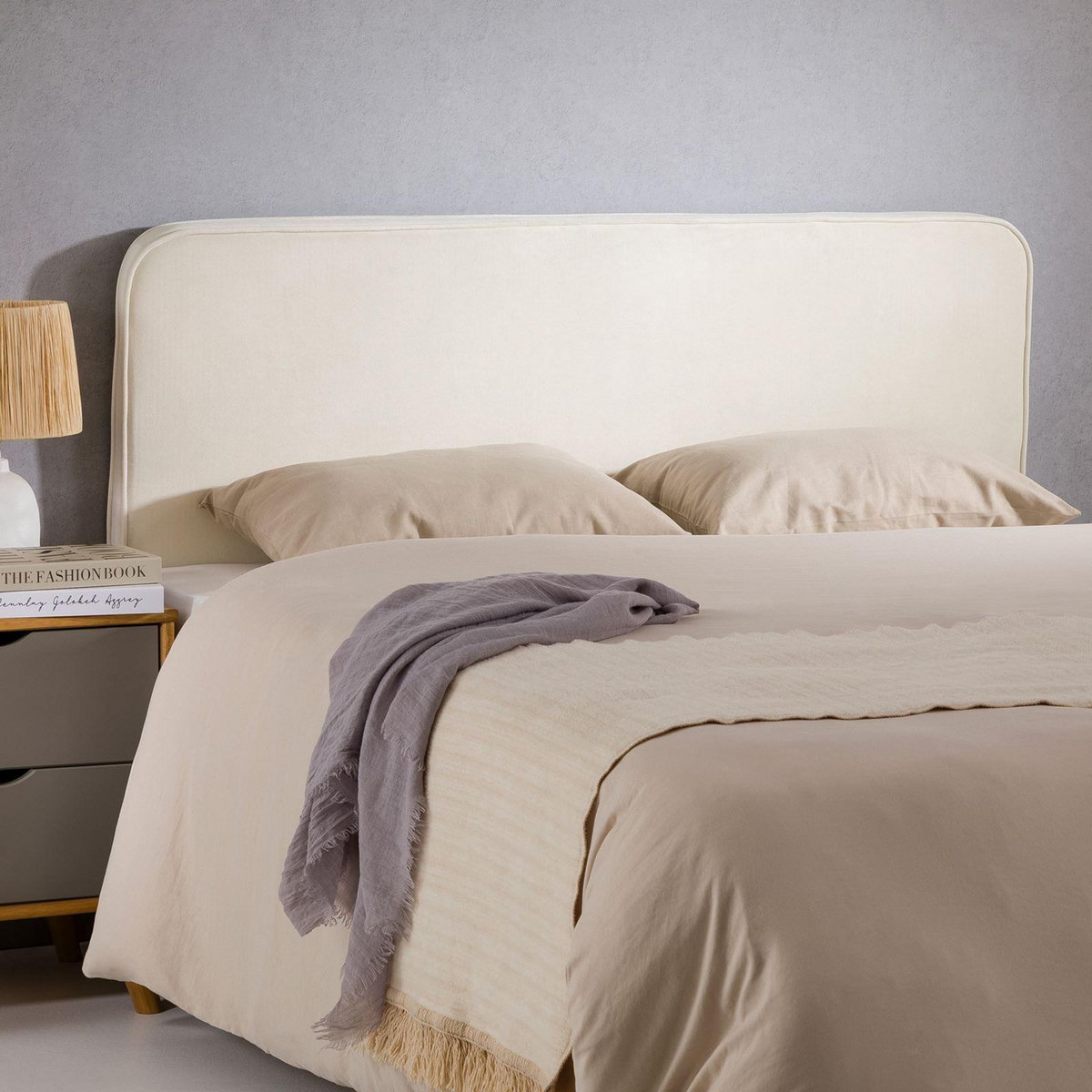 IDIMEX Tête de lit NOVARE 160 avec fixation murale, en tissu