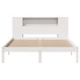 Voir la diapositive 4 : VIDAXL Lit bibliotheque sans matelas blanc 150x200 cm bois pin massif