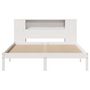 Voir la diapositive 4 : VIDAXL Lit bibliotheque sans matelas blanc 150x200 cm bois pin massif
