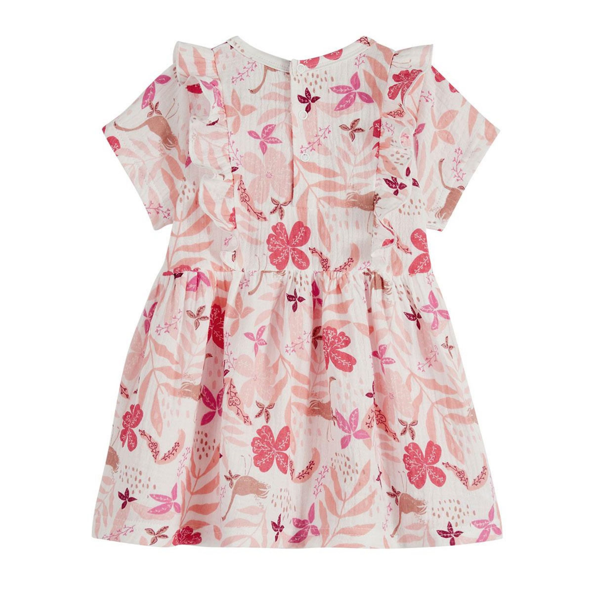 Petit Béguin Robe bébé en gaze de coton Lipsi