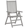 Voir la diapositive 3 : VIDAXL Chaises inclinables de jardin lot de 6 et coussins Bois acacia