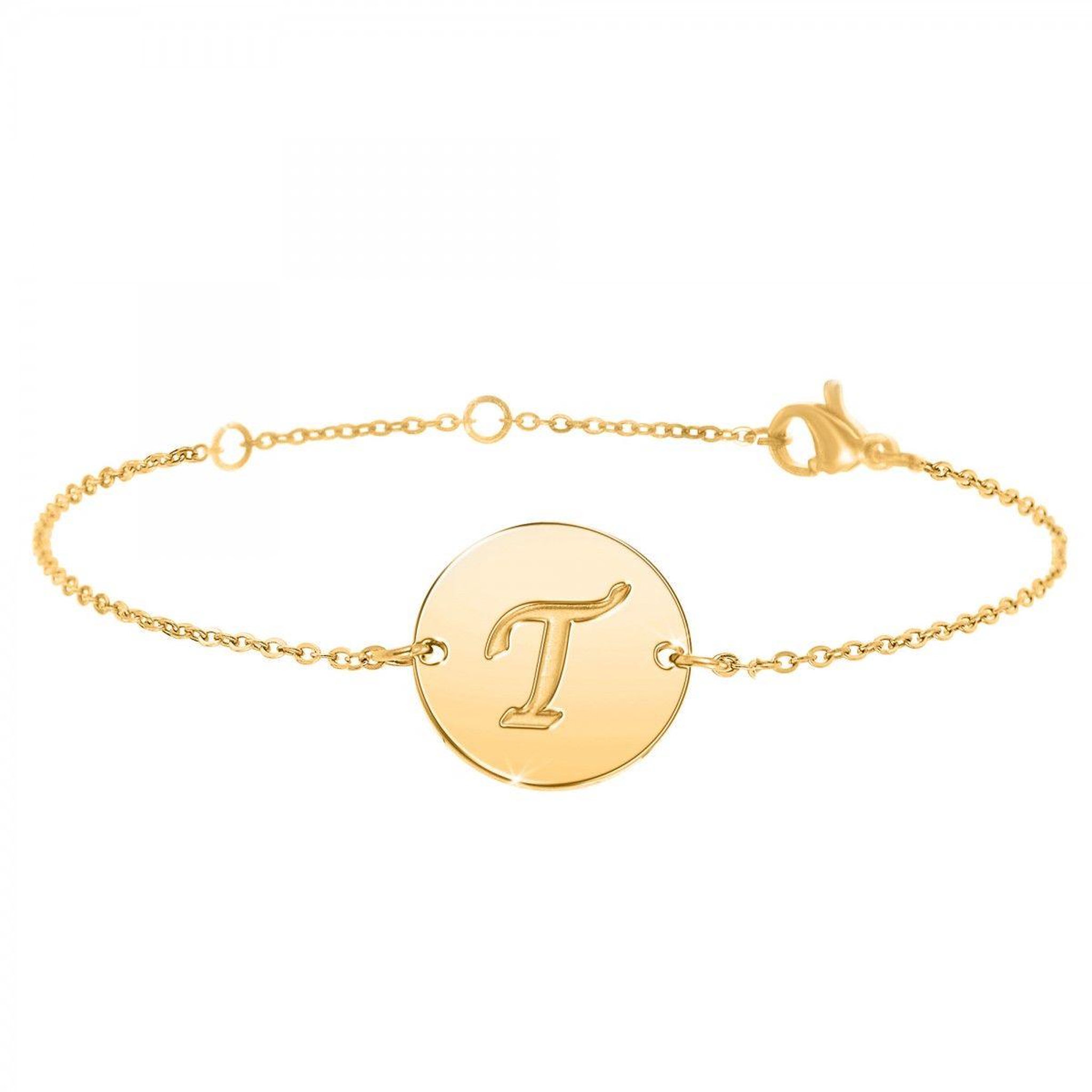 SC BOHEME Bracelet lettre T en acier inoxydable par SC Bohème