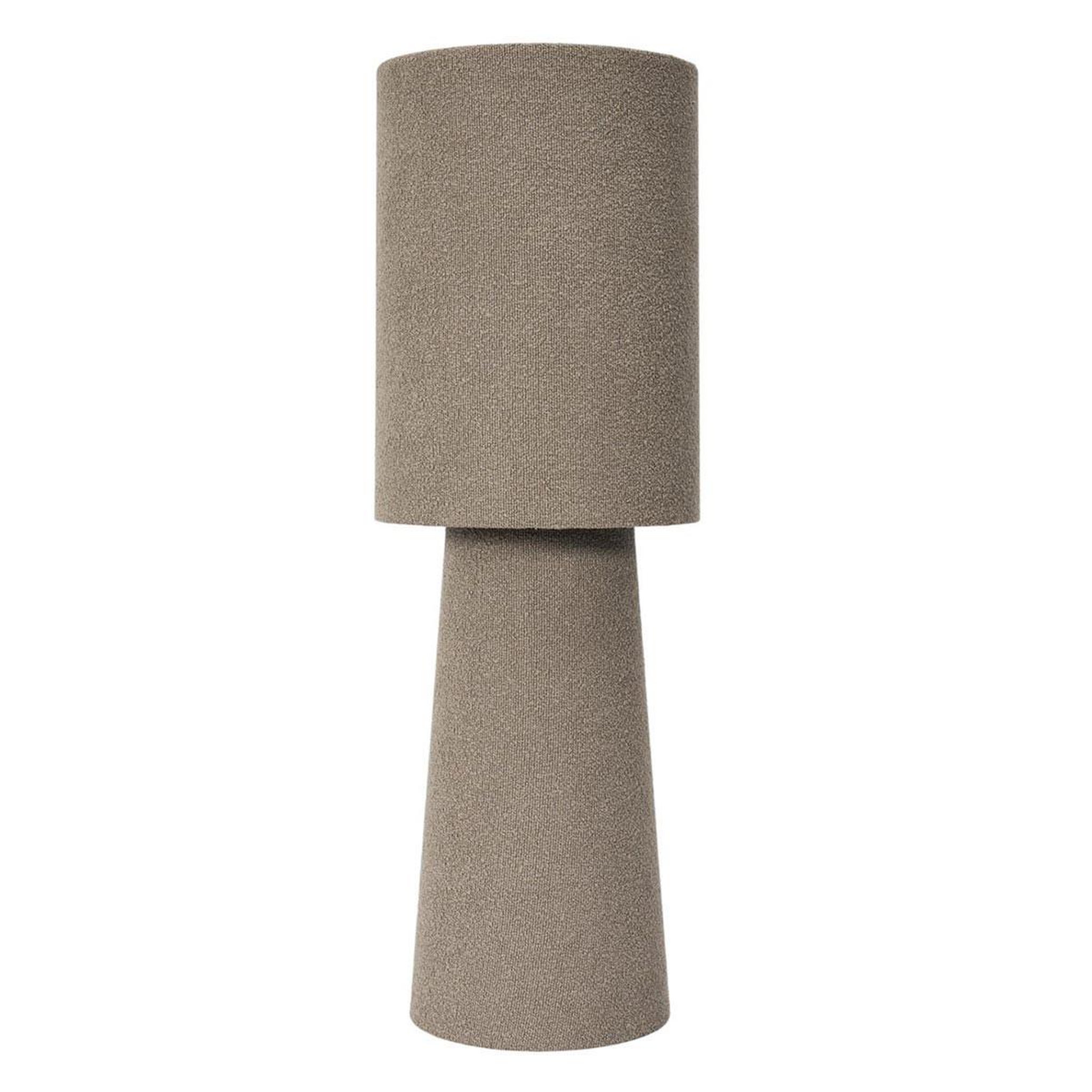 The Home Deco Factory Lampe à poser bouclette  angye  58cm taupe