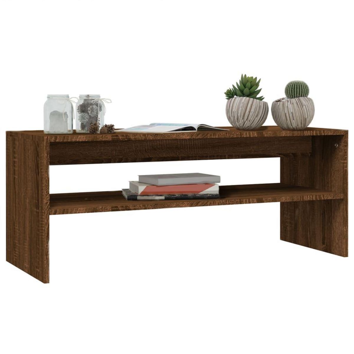 VIDAXL Table basse Chene marron 100x40x40 cm Bois d'ingenierie