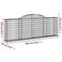 Voir la diapositive 6 : VIDAXL Paniers a gabions arques 11 pcs 300x30x100/120 cm fer galvanise