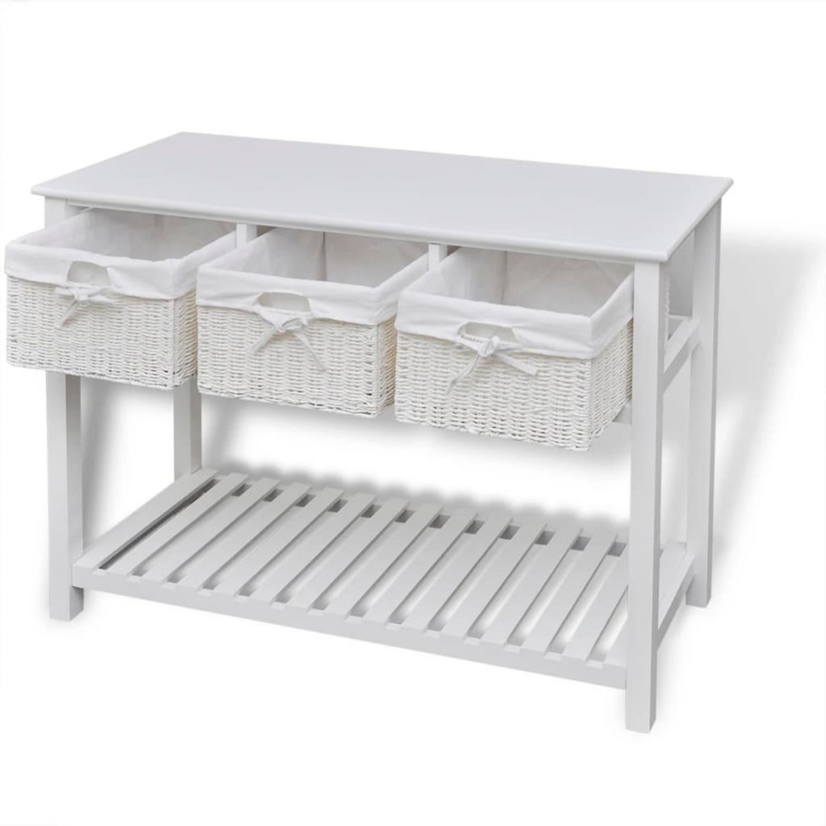 VIDAXL Buffet de rangement Blanc