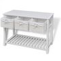 Voir la diapositive 4 : VIDAXL Buffet de rangement Blanc