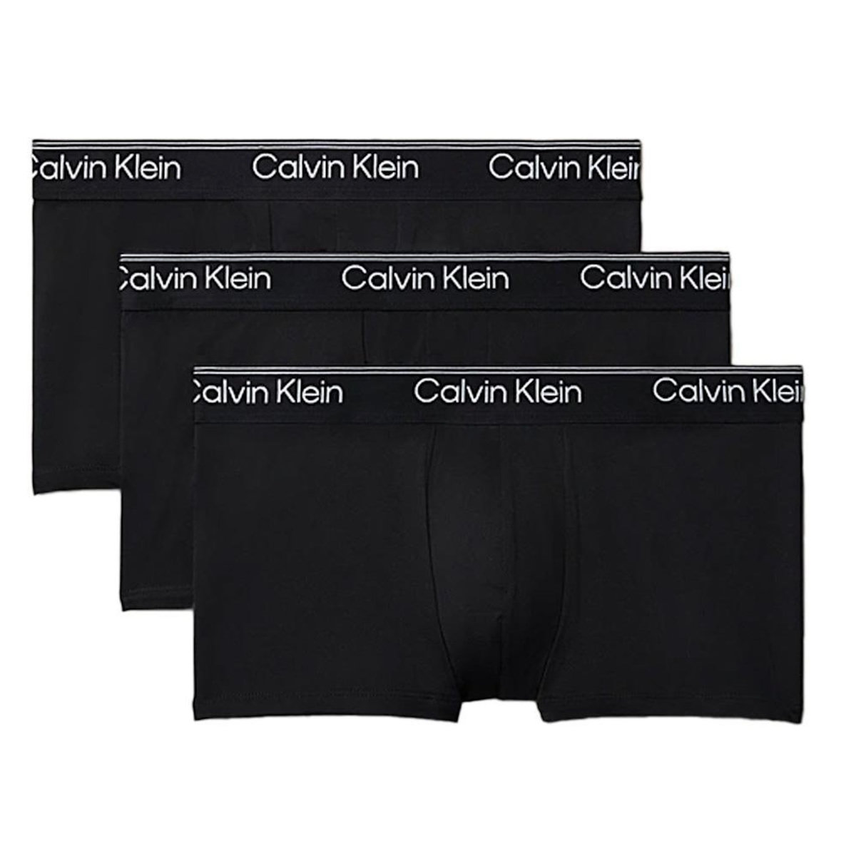 CALVIN KLEIN JEANS X3 Boxers /Blanc Homme Calvin Klein Jeans  ow Rise Trunk