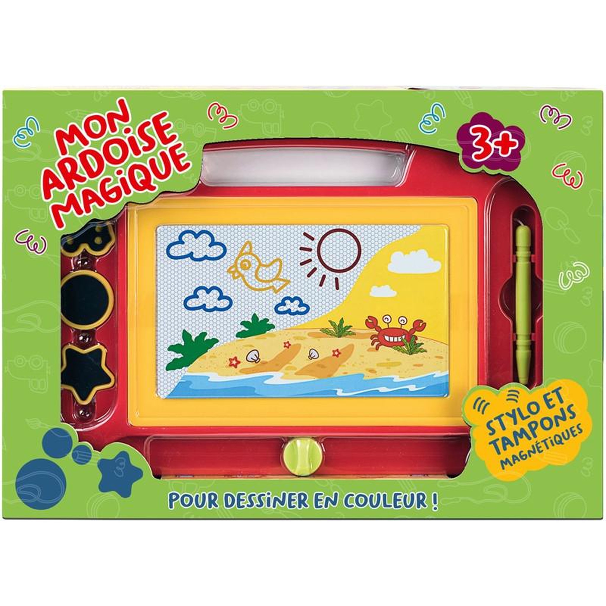 ARDOISE MAGIQUE COULEURS 33CM GS1388
