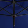 Voir la diapositive 5 : VIDAXL Parasol de jardin double avec mat en acier bleu azure 600 cm