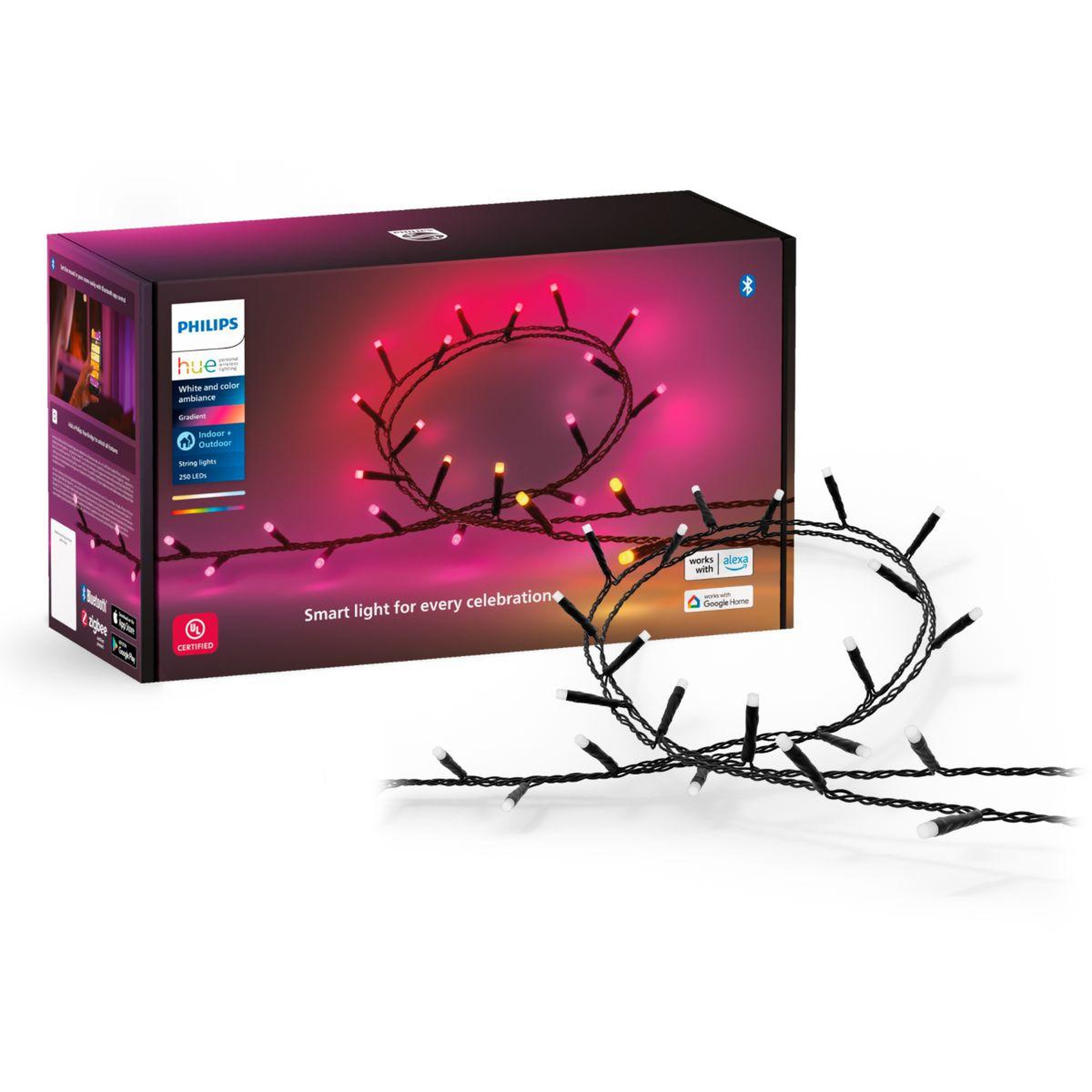 Philips Guirlande lumineuse HUE W&C 500 Leds Festavia