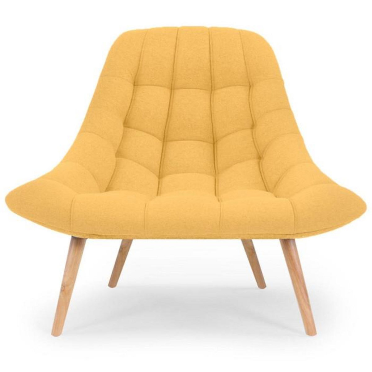 Paris Prix Lot de 2 Fauteuils Scandinaves  Johan  86cm Jaune