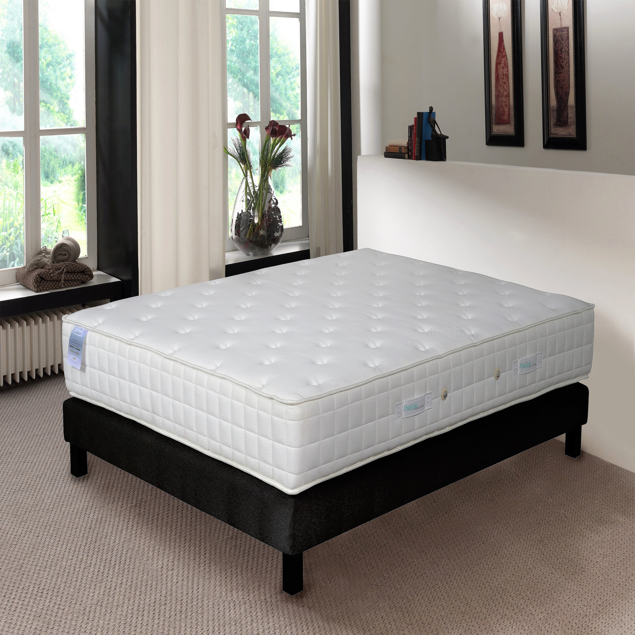Voir la diapositive 1 : PRESTIGE Collection Ensemble matelas mousse + sommier 160x200 cm HOTEL MEMO 