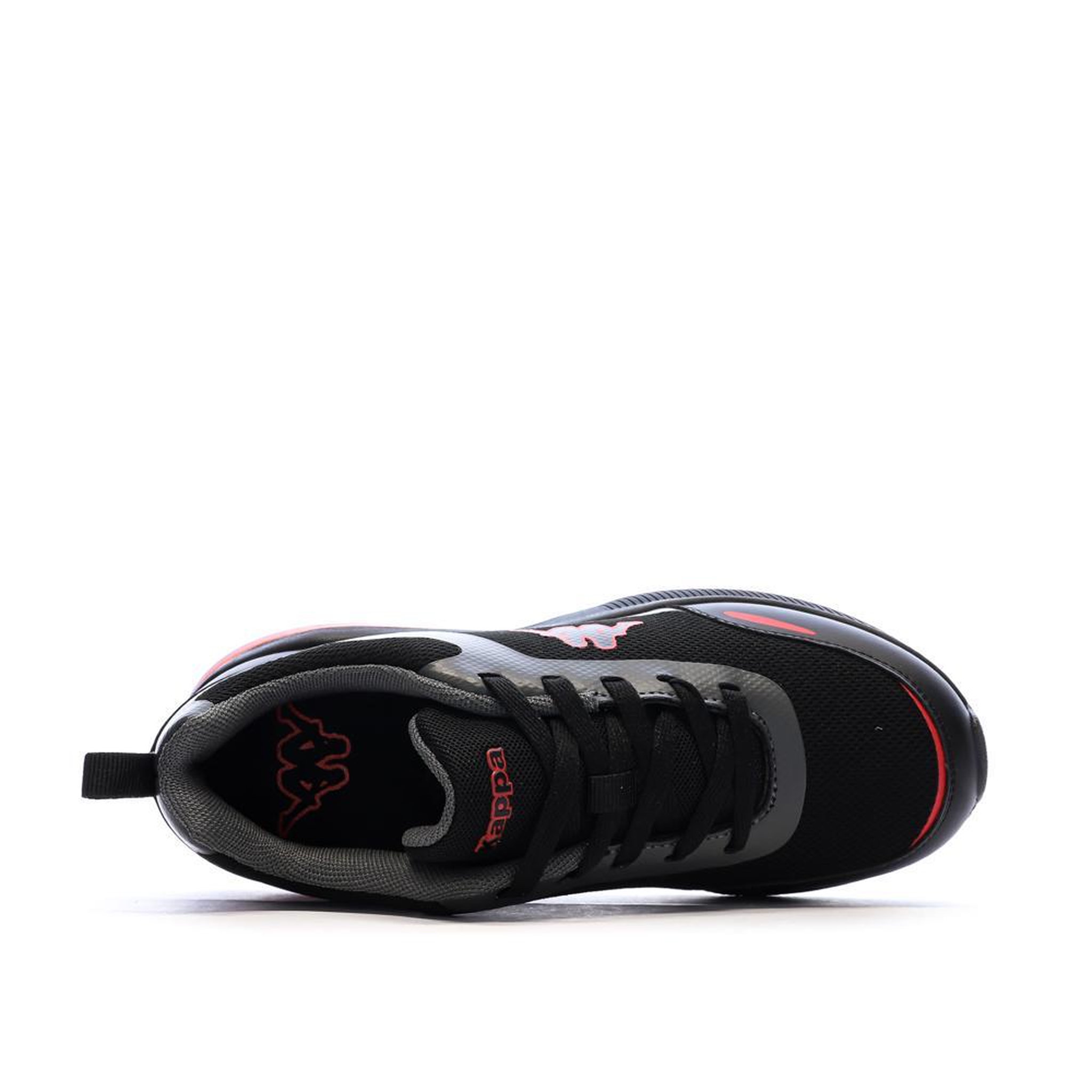 Voir la diapositive 4 : KAPPA Baskets Noir/Rouge Garçon Kappa Logo Pylos
