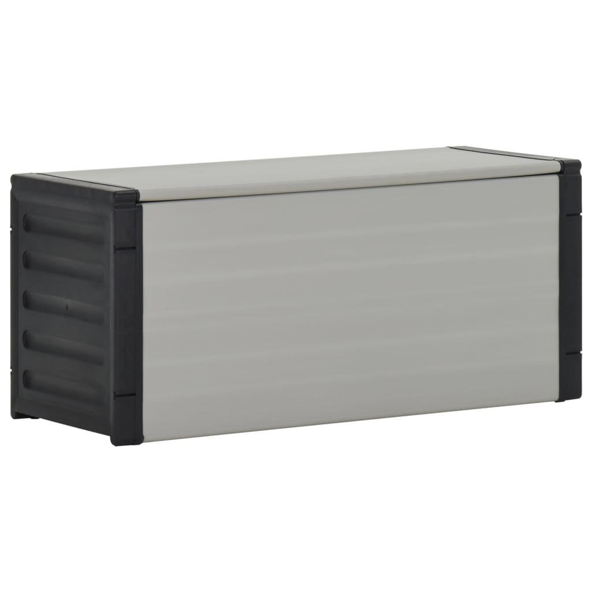 VIDAXL Armoire a dechets de jardin Gris 85x34x40 cm