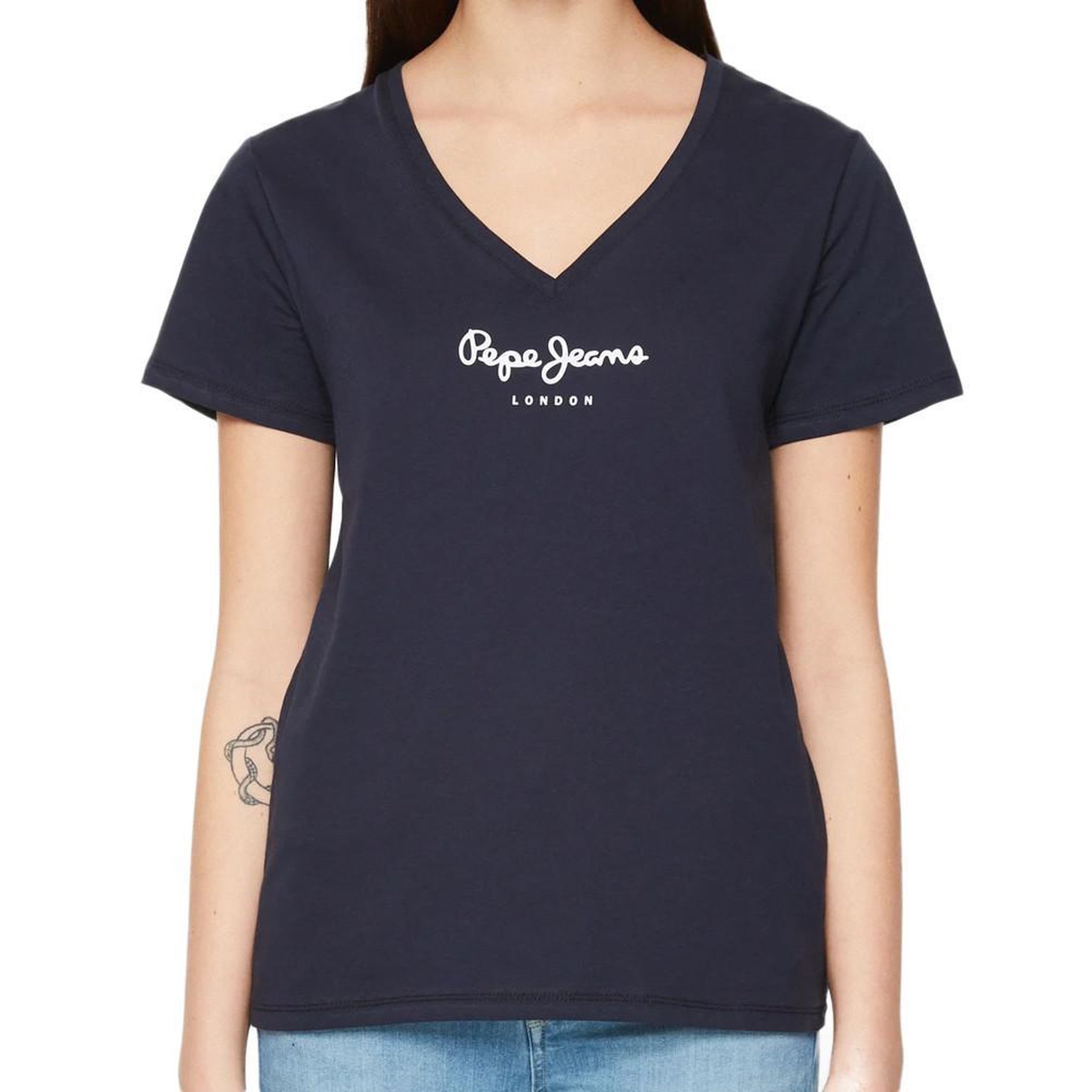 Pepe Jeans T shirt  Femme Pepe jeans Wendy V. Coloris disponibles : Bleu
